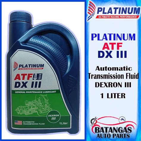 dexron 3 transmission fluid specifications.